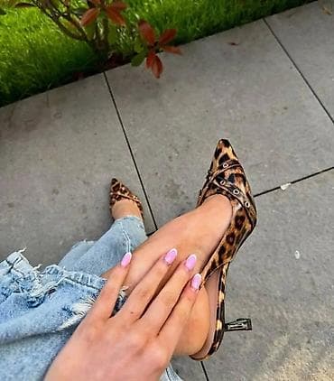 haljine sa leopard printom: Ženske slingback salonke sa špicastim vrhom i niskom potpeticom - — 1