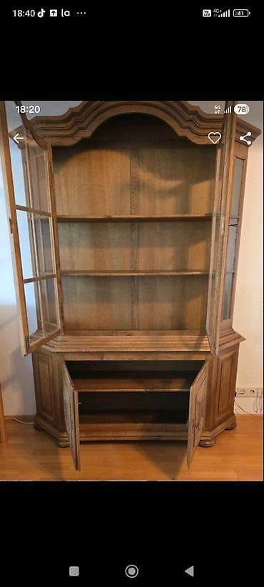 fotelja na razvlačenje za decu: Masivne drvene vitrine – dva modela Model 1 - Materijal: puno drvo sa — 5