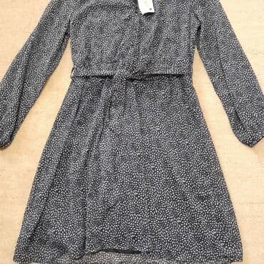 kaftan haljine za plazu new yorker: ONLY M (EU 38), color - Blue, Cocktail, Long sleeves — 7