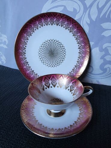 porcelanske solje za caj: Porcelanski set 1959g+ Winterling Marktleuthen. Set perfektan — 1