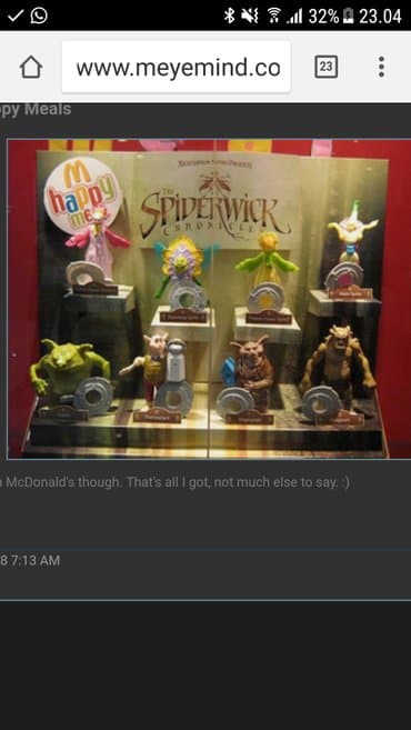 decije harmonike igracke: Spiderwick za mcd's za mcdonald's -mek
igracka
pise par. Pics — 3