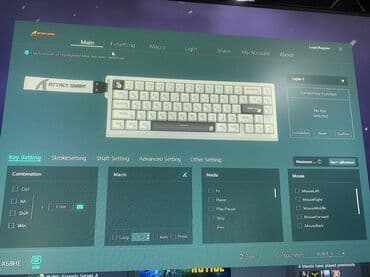 mali protočni bojler za kuhinju cena: Attack Shark X68 HE 0.01odaziv i 8khz tastatura sa prilagodljivim RGB — 5