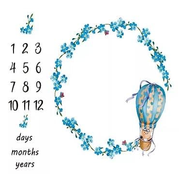 gume za bebe za more: Podloga za obeležavanje po danima, mesecima  Za slikanje beba.   — 5