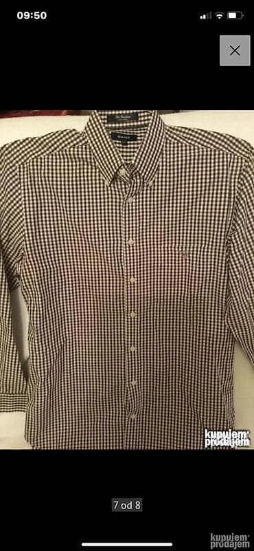 Odeća za skijanje: Košulja Na duge rukave, L, M, Gant, bоја - Tamnoplava, Pamuk — 6