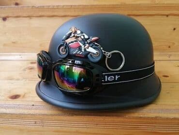 open face kacige: Helmet — 1