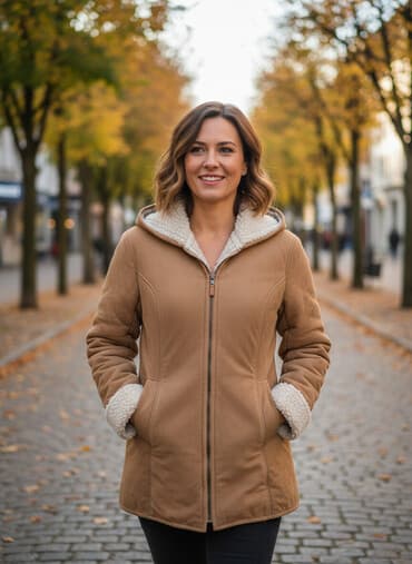 straus jakna: M, Jednobojni, Sa postavom, Vuna — 1