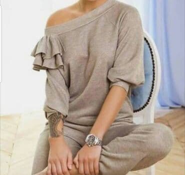 kosulja haljina stradivarius: L, Likra, Jednobojni, bоја - Crna — 3