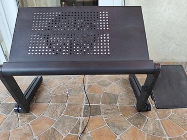 medicinski jastuk za sjedenje: Prilagodljivi sto/štand za laptop sa hlađenjem - Ergonomičan sklopivi — 6