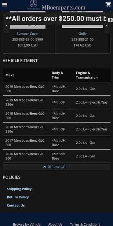 cari online: PREDNJI SPOJLER W253 ZA MERCEDES BENZ GLC KLASA | mercedes w253 — 5