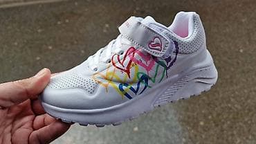 suknjice za devojcice: Dečije patike Skechers sa šarenim srcima Gs - Model: dečije patike sa — 3