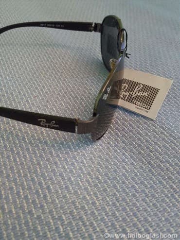 ray ban uv400: Ray Ban Sunčane Naočare Zeleno Staklo i Crn Ram Model 6519 Model 6519 — 2