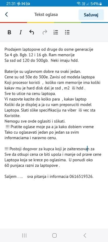 iphone c: Laptopovi od 40 do 200 nazovi kazi kakav bi vam odgovarao za ostalo — 3