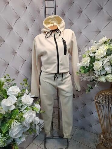 Sweatpants: One size, Single-colored, color - Beige — 1