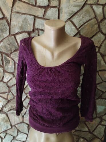 svecane bluze od satena: H&M bluza cipka vel S — 2