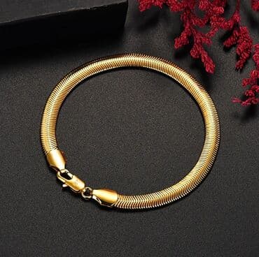 Bracelets: Set: Bracelet, Necklace, Material: Silver, Gold — 5