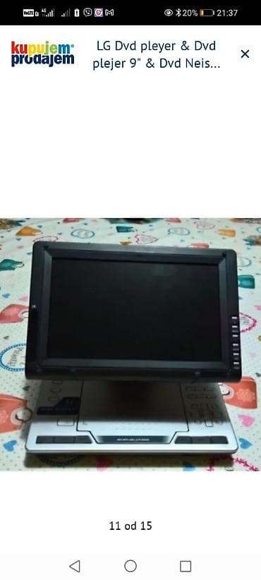 Prenosivi DVD plejer sa LCD ekranom od 9 inča. - Preklopni dizajn sa