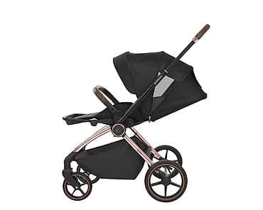 brushalter za dojenje: KIKKA BOO Kolica KARA black set 2u1 sa tvrdom korpom – SKU: KKB2 — 7