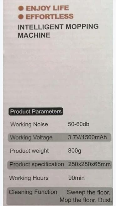 Usisivači i paročistači: SMART MUTE – inteligentni automatski mop sa četkom (model NO.XM06) - — 5