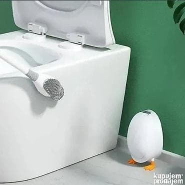 decije posteljine za decake: Gumena WC četka za toalet – dizajn “patkica” - Materijal — 8