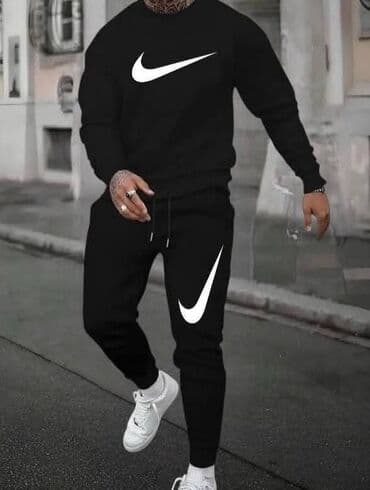 Komplet, Nike, bоја - Crna, Pamuk — 1