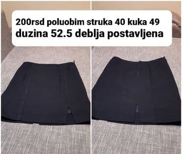 plisirani kompleti: Ženske suknje – više modela i mera 1) Bela suknja, kao teksas - Cena — 5