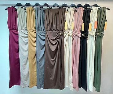 afrika baletanke: Elegantna midi haljina od satenskog materijala Nova kolekcija ✨️ — 10
