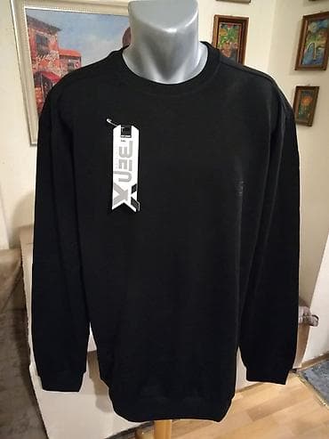 Kvalitetan muski pamucni duks Benx u velikom broju Crni 5XL