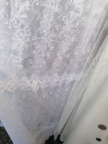 Zavese nove, Dužina i širina po meri. Ušivena traka i obrađene ivice