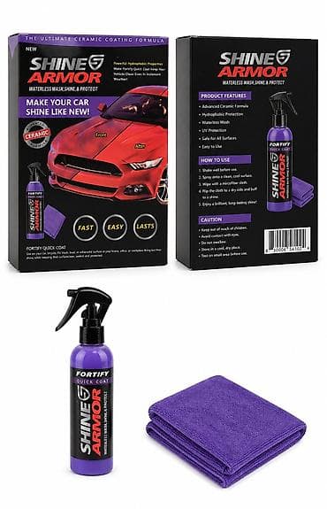 keramicka zastita auta: SHINE ARMOR Fortify Quick Coat – vodeno bez pranja: operi, ispoliraj i — 1