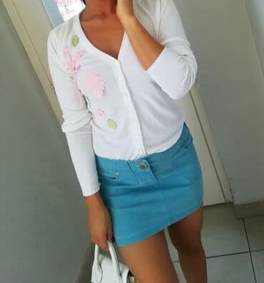 S (EU 36), Mini, bоја - Svetloplava