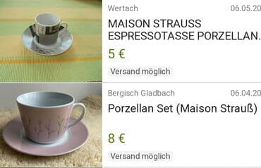 soljice za espresso lavazza: Soljice nove za dvoje Maison Strauss Porcelan. Obe u ceni. Tacne — 6
