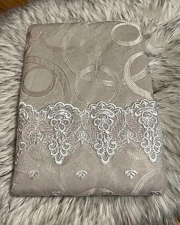 set za dubinsko pranje: Komplet dekorativnih zavesa – klasičan model sa čipkom - Dvoslojni — 6