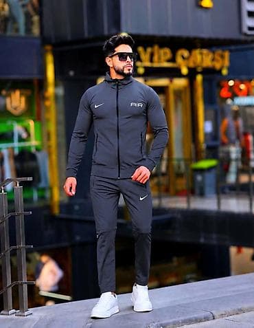 muski dzemper ca: Trenerka Nike, bоја - Crna — 3