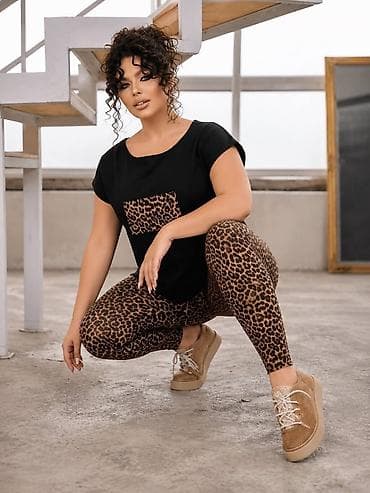 reserved kompleti: 06. ZA PUNIJE DAME 🖤🐆 ✨ Atraktivan komplet sa animal printom 📏 — 3