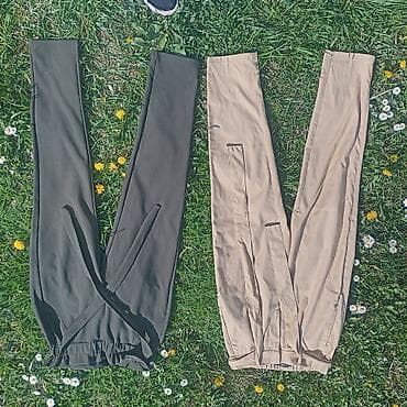 kargo pantalone prodaja: Ženske pantalone sa visokim strukom i kaišem – dva modela/boje,500d - — 1