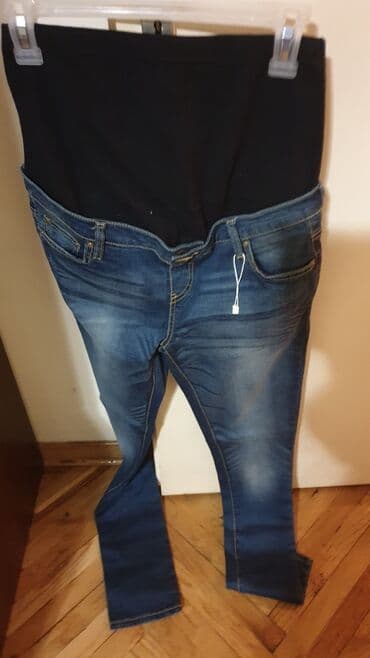 ledzend pantalone: Zara-trudnicke farmerke s-m--made in italy — 2