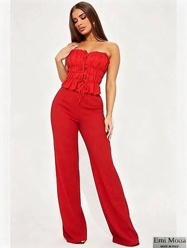 Overalls: Komplet top + pantalone Emi Moda (Made in Italy) - Dizajn: dvodelni — 2