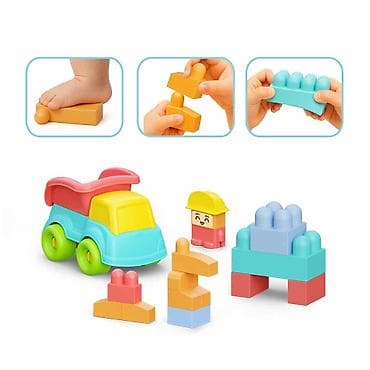 kamioni igracke: Meki konstrukcioni blokovi – Soft Bloki Blocks (24 delova) - — 6