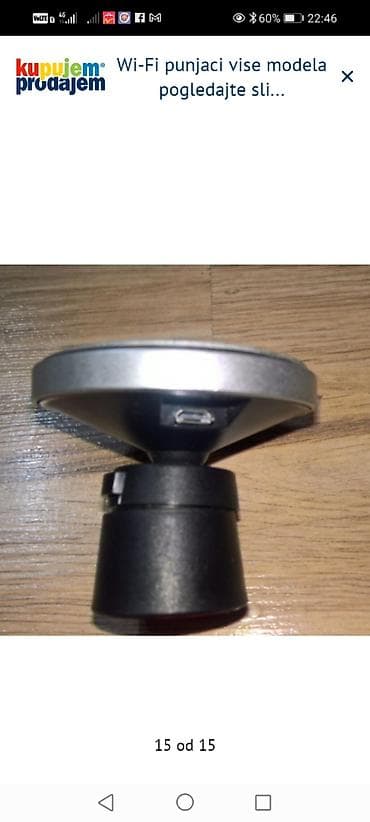 telefoni na dugmice: Bežični Qi punjač – držač za ventilaciju automobila - Univerzalni Qi — 1