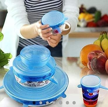 All for country house and garden: Silikonski rastegljivi poklopci – set - Višekratni, rastegljivi — 2