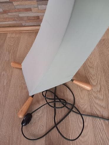 coccolino perle: Podna lampa visine 154cm,metalna konstrukcija,2 lampe,drveni — 3