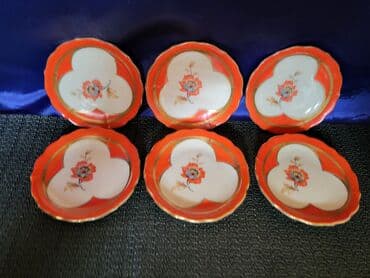 porcelanske solje za caj: Postolja za case 1931 do 1950g Bareuther Bavarija. Porcelanska — 3