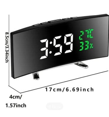 kristalna flasa za viski: Budilnik, bоја - Crna, Novo — 4