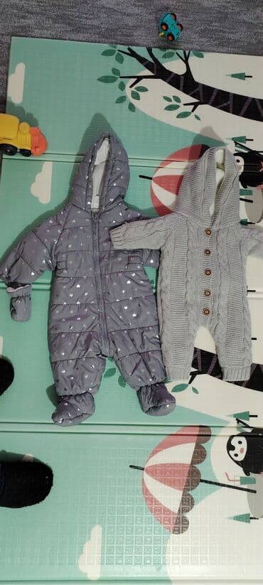 Jumpsuits: 74-80, color - Grey — 2