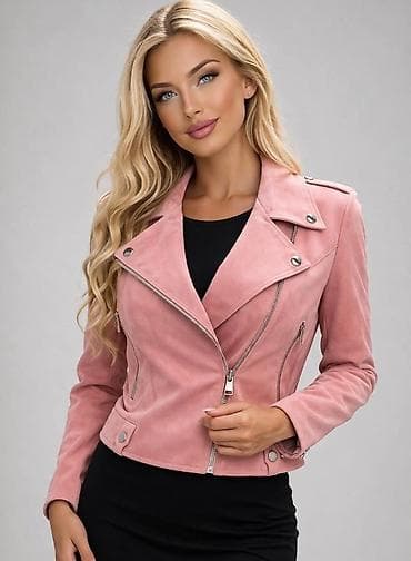 ponco cena: AKCIJA!!! Ženske jaknice od velura – model biker kroja. - Materijal — 7