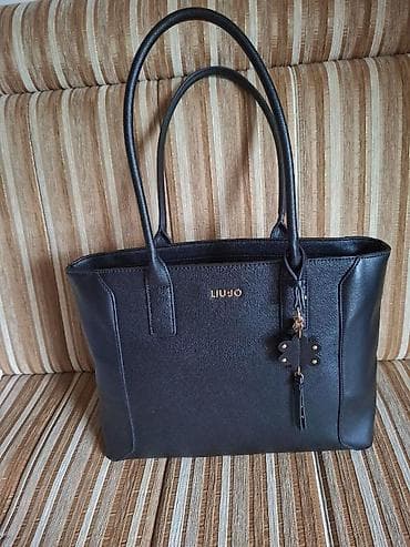 aksesoari za vencanje: Liu Jo ženska torba – shopper/tote model - Boja: crna sa zlatnim — 1
