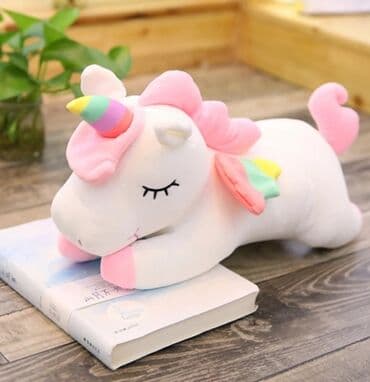 Dečija odeća: Unicorn-jednorog plišani beli,rozi,zeleni i žuti Na jednoj slici sam — 6