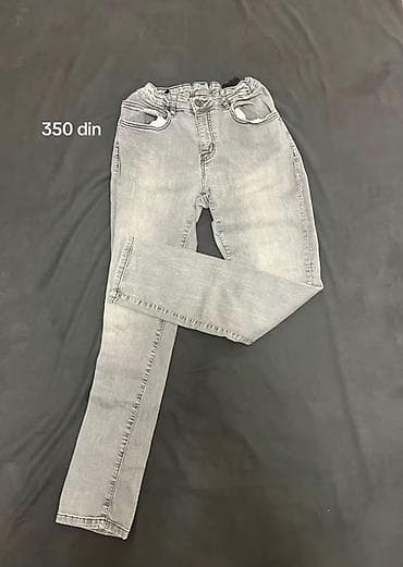 Sive farmerke – uski kroj - Materijal: denim sa blagim elastičnim