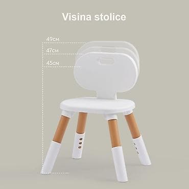 Setovi stolova i stolica: BBO SET DEČIJI STO I STOLICA – NATUR Šifra proizvoda: 533.920285-80 — 7