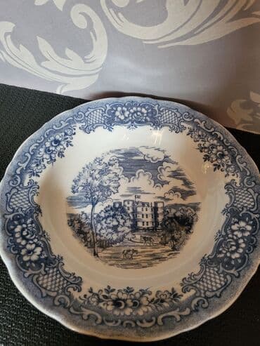 swarovski kristali cena: Tanjiri duboki 1950-1990g winterling Bavaria,engleski motivi — 5
